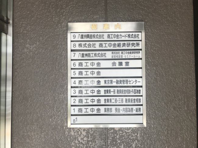 共生ビル-案内板