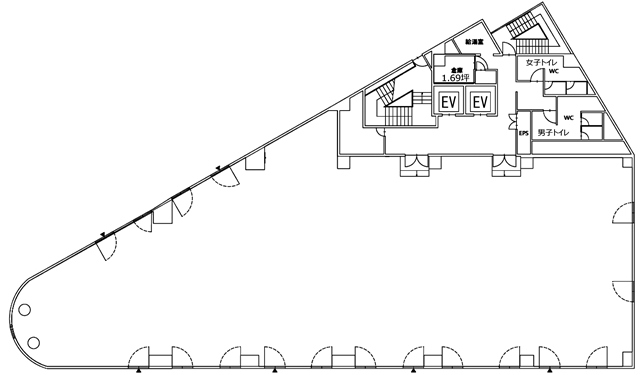 五反田フラットアイアンビル　